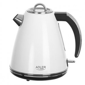 Adler | Kettle | AD 1343 | Electric | 2200 W | 1.5 L | Stainless steel | 360° rotational base | White